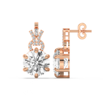 Load image into Gallery viewer, Elegant Glimmer Lab Grown Diamond Stud Earrings by Stefee Jewels
