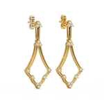 Load image into Gallery viewer, Glitter Streams Lab Grown Diamond Drop Earrings by Stefee Jewels