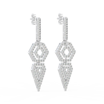 Load image into Gallery viewer, Shining Splendor Lab Grown Diamond Drop Earrings by Stefee Jewels