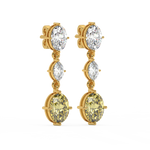 Load image into Gallery viewer, Elegant Glimmer Lab Grown Diamond Drop Earrings by Stefee Jewels