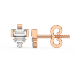 Load image into Gallery viewer, Bright Beeauty Lab Grown Diamond Stud Earrings by Stefee Jewels