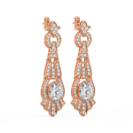 Load image into Gallery viewer, Shining Threads Lab Grown Diamond Drop Earrings by Stefee Jewels