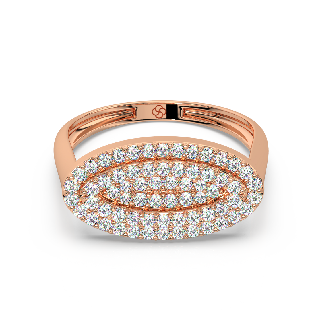 Oval Lab Grown Diamond   Ring by Stefee Jewels