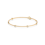 Load image into Gallery viewer, Bazel Set 5 Lab Grown Diamond Bracelet by Stefee