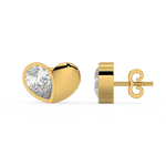 Load image into Gallery viewer, Little Lab Grown Diamond Heart Studs By Stefee Jewels