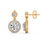 Load image into Gallery viewer, Signature Cross  Lab Grown Diamond Studs By Stefee Jewels