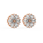 Load image into Gallery viewer, Floral Radiance  Lab Grown Diamond  Pendant Set by Stefee Jewels