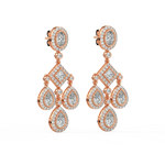 Load image into Gallery viewer, Shining Stars Lab Grown Diamond Drop Earrings by Stefee Jewels