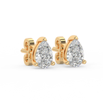 Load image into Gallery viewer, Solitaire Pear Lab Grown Diamond Studs Earrings by Stefee