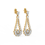 Load image into Gallery viewer, Flora Lab Grown Diamond  Danglers By Stefee Jewels