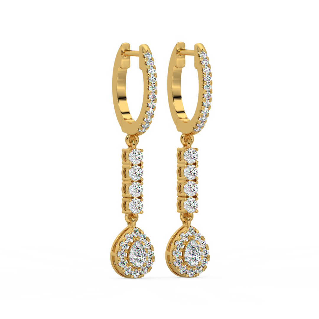 Twinkle Rope  Lab Grown Diamond Drop Earrings By Stefee Jewels