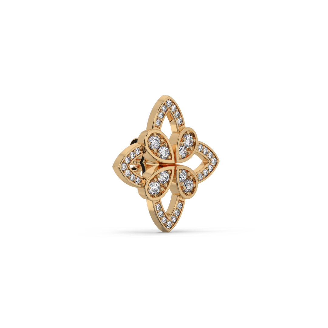 Butterfly & Spade Lab Grown Diamond Studs By Stefee Jewels
