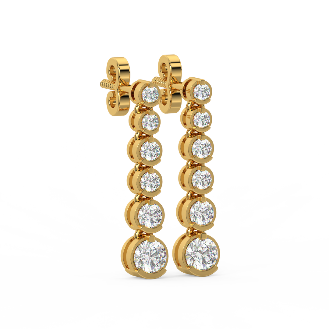 Partywear Traditional Lab Grown Diamond Earrings By Stefee Jewels