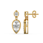 Load image into Gallery viewer, The Leafy  Lab Grown Diamond Earrings By Stefee Jewels