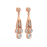 Load image into Gallery viewer, Ambrosia Star Lab Grown Diamond Drop Earrings by Stefee Jewels