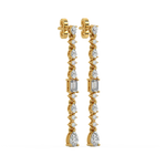 Load image into Gallery viewer, Diamond Fringe Earrings  Studs By Stefee Jewels