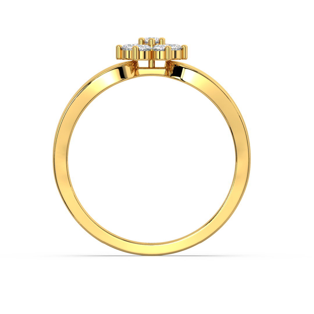 Halo-Star  Lab Grown Diamond Ring by Stefee Jewels