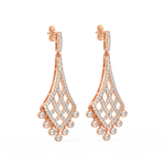 Load image into Gallery viewer, Timeless Sparkle Lab Grown Diamond Drop Earrings by Stefee Jewels