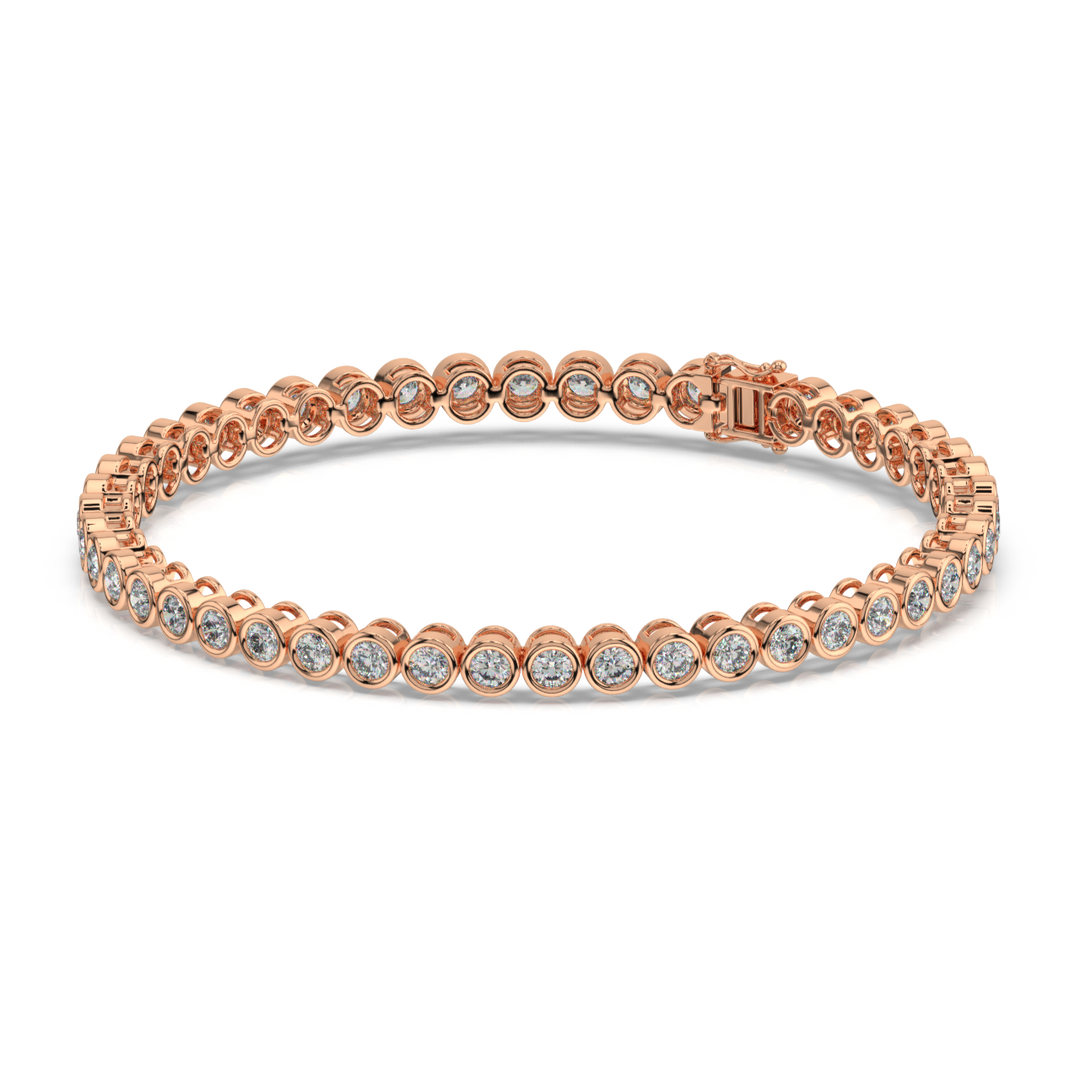 Minimalist Lab Grown Diamond Bracelet by Stefee Jewels