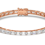 Load image into Gallery viewer, Radiant Lab Grown Diamond Tennis Bracelets by Stefee Jewels