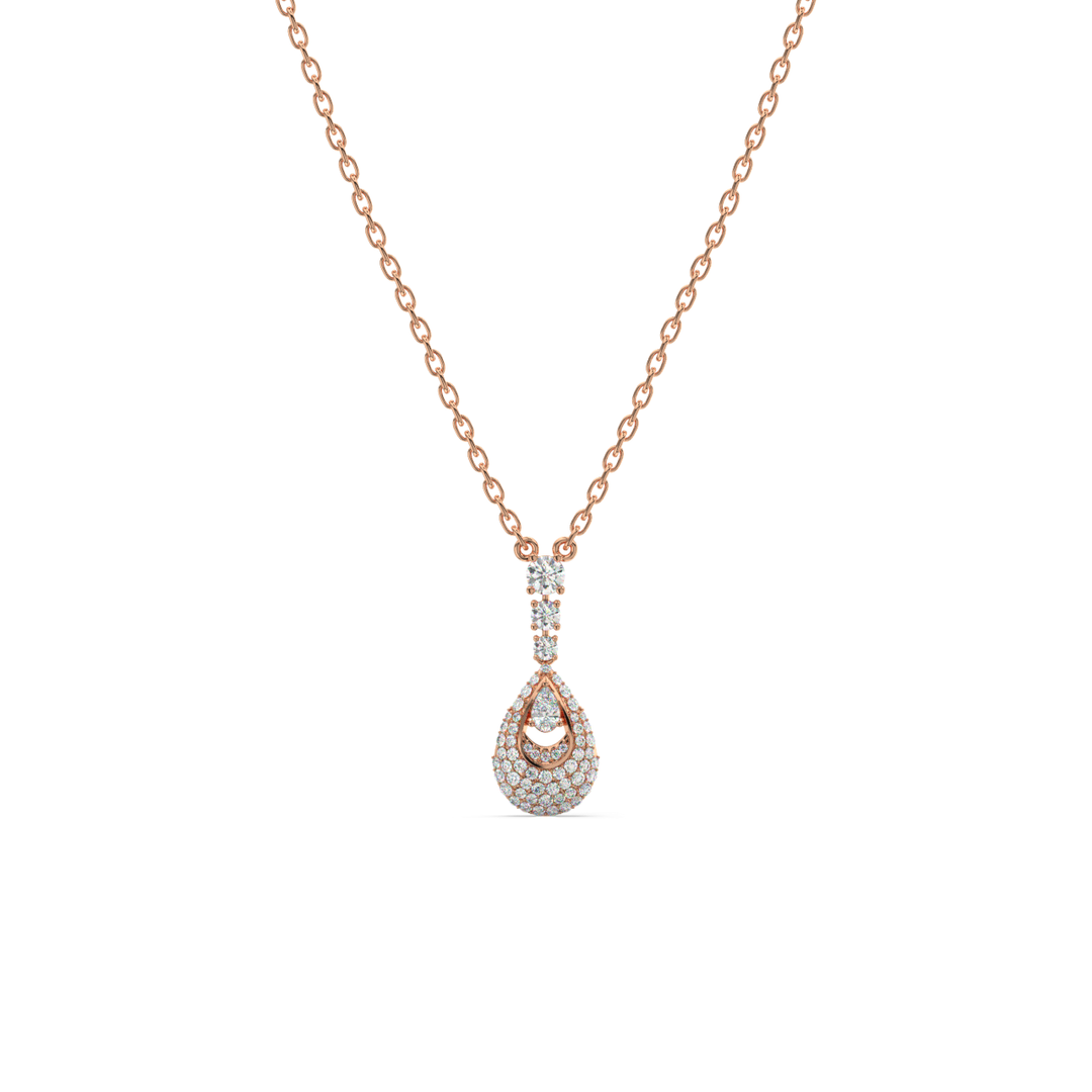 Queenly-Studden  Lab Grown Diamond  Pendant by Stefee Jewels