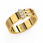 Load image into Gallery viewer, Triple Wave Lab Grown Diamond Ring by Stefee Jewels