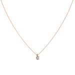 Load image into Gallery viewer, Solitaire Oval Lab Grown Diamond Pendant by Stefee