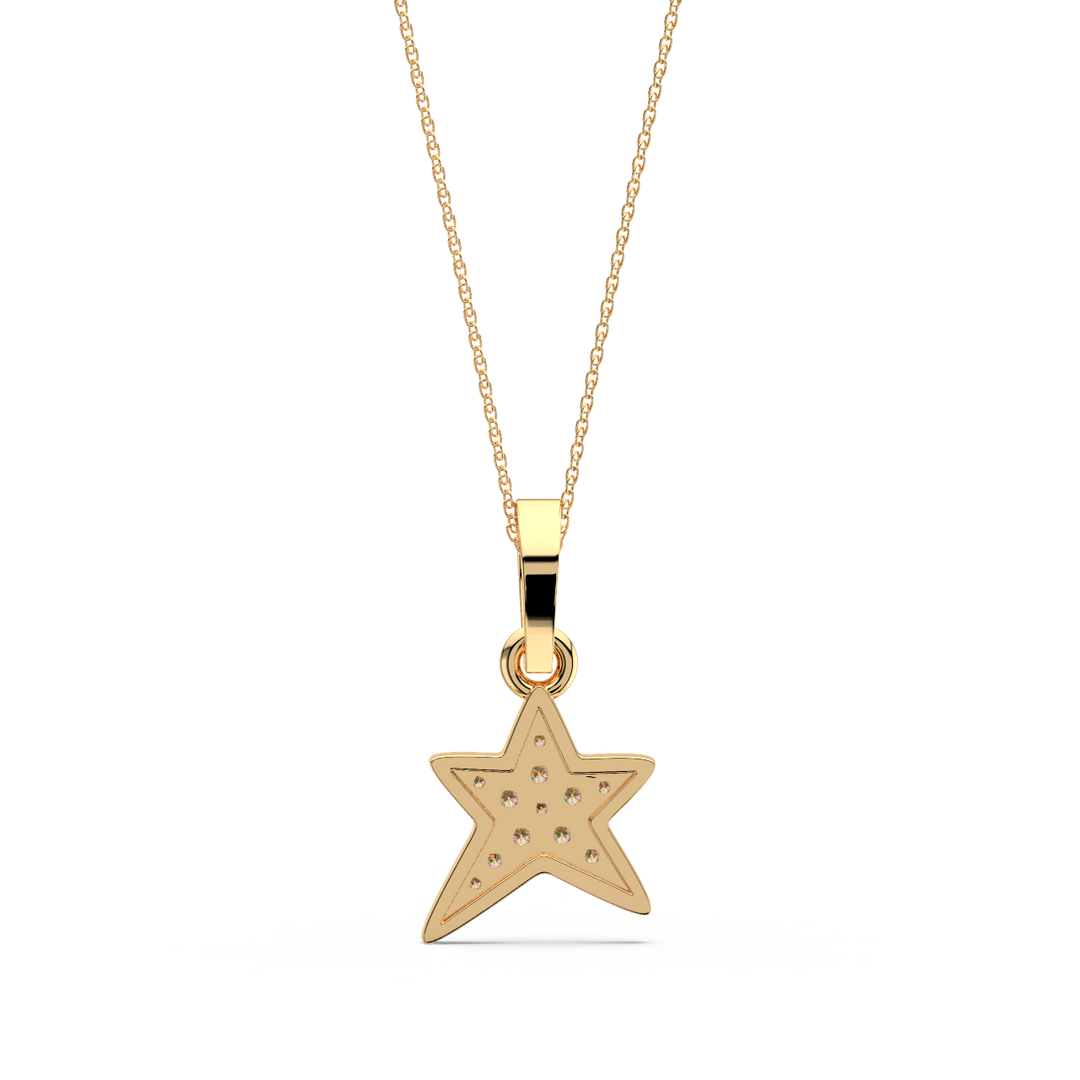 Star Diamond Lab Grown Diamond Pendant by Stefee