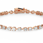 Load image into Gallery viewer, Small Multi-Shape Lab Grown Diamond Bracelet by Stefee