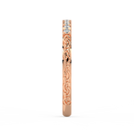 Load image into Gallery viewer, Round Embellished  Lab Grown Diamond Band by Stefee Jewels