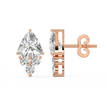 Load image into Gallery viewer, Classic Sparkle Lab Grown Diamond Stud Earrings by Stefee Jewels