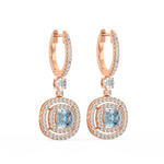 Load image into Gallery viewer, Shine Gem Hoop Earrings By Stefee Jewels