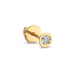 Load image into Gallery viewer, Round Lab Grown Diamond Bezel Earrings by Stefee