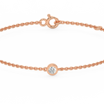 Load image into Gallery viewer, Bezel Set Lab Grown Diamond Bracelet by Stefee