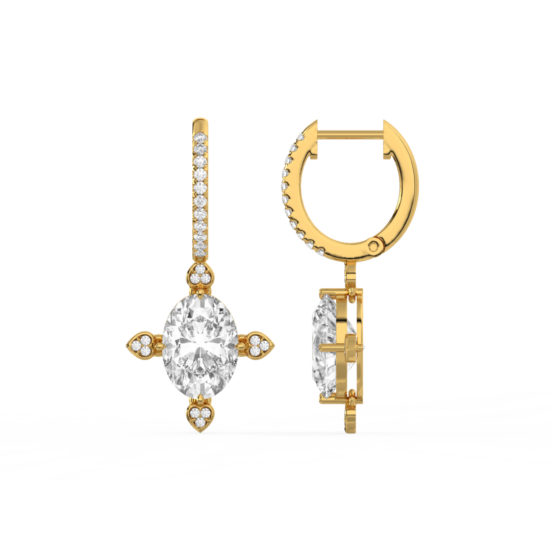 Minimalist  Lab Grown Diamond  Studs By Stefee Jewels