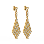 Load image into Gallery viewer, Dazzling Delight Lab Grown Diamond Drop Earrings by Stefee Jewels