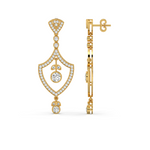 Load image into Gallery viewer, Sparkling Stars Lab Grown Diamond Drop Earrings by Stefee Jewels