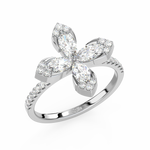 Load image into Gallery viewer, The 4- Lab Grown Diamond Petal Ring by Stefee Jewels