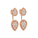 Load image into Gallery viewer, Pear Shaped Diamond Earrings By Stefee Jewels