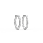 Load image into Gallery viewer, Braided Hoops Lab Grown Diamond Earrings by Stefee