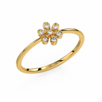 Load image into Gallery viewer, Small Flower Lab Grown Diamond Clustered Ring by Stefee Jewels