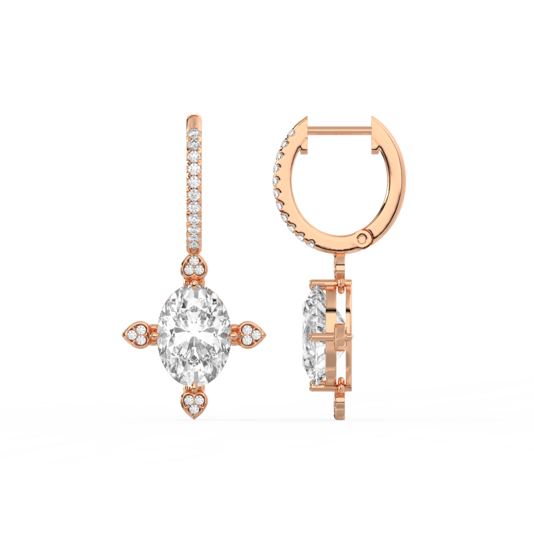 Minimalist  Lab Grown Diamond  Studs By Stefee Jewels