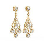Load image into Gallery viewer, Sparkling Cubic  Lab Grown DiamondStuds By Stefee Jewels
