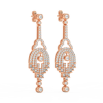 Load image into Gallery viewer, Elegant Streams Lab Grown Diamond Drop Earrings by Stefee Jewels