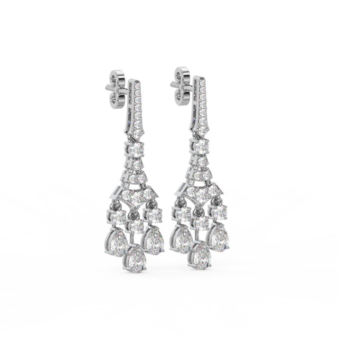 Tiny Drops Lab Grown Diamond   Earrings By Stefee Jewels