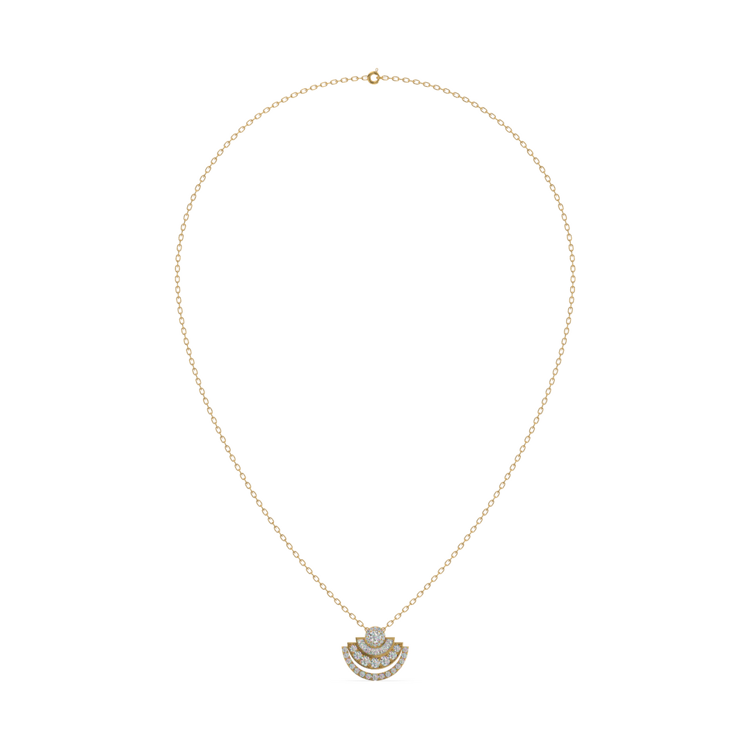 Moonshine Lab Grown Diamond Studded Pendants by Stefee Jewels
