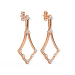 Load image into Gallery viewer, Glitter Streams Lab Grown Diamond Drop Earrings by Stefee Jewels