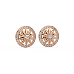 Load image into Gallery viewer, Radiant Round Lab Grown Diamond Studd Earrings by Stefee Jewels