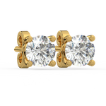 Load image into Gallery viewer, Solitaire Round Lab Grown Diamond Studs Earrings by Stefee