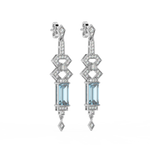 Load image into Gallery viewer, Pure Glow Lab Grown Diamond Drop Earrings by Stefee Jewels
